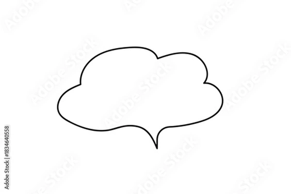 Fototapeta シンプルで可愛い吹き出し