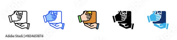 Obraz Delivery Icon Collection With Multiple Styles