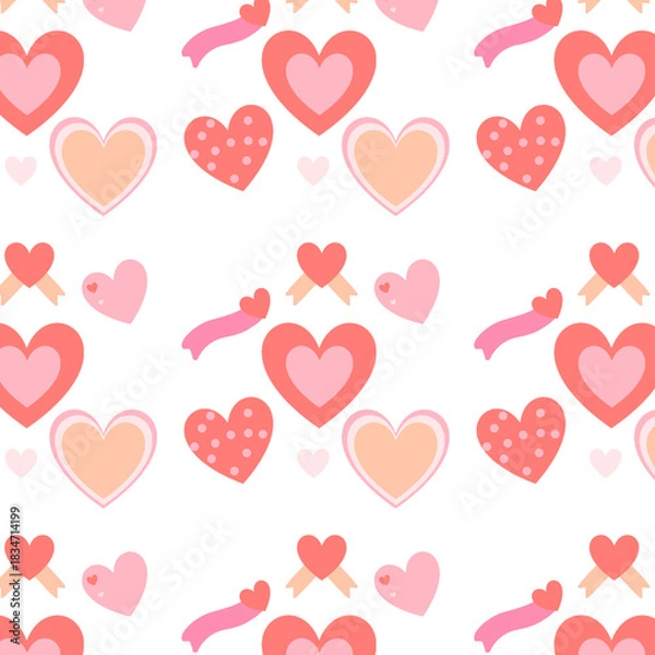 Obraz seamless pattern with hearts