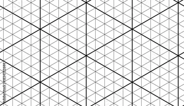 Obraz Isometric grid pattern