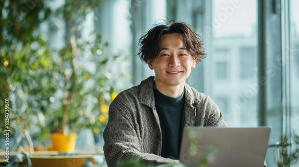 Obraz 若い男性エンジニア