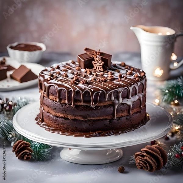 Obraz Decadent Chocolate Cake