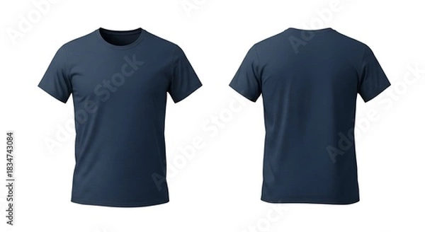 Fototapeta 深みのある紺色のTシャツ ３Dレンダリング