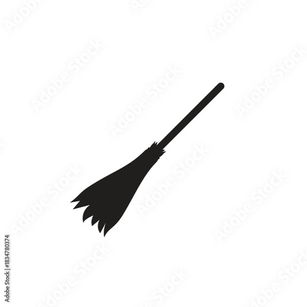 Obraz Broom stick silhouette