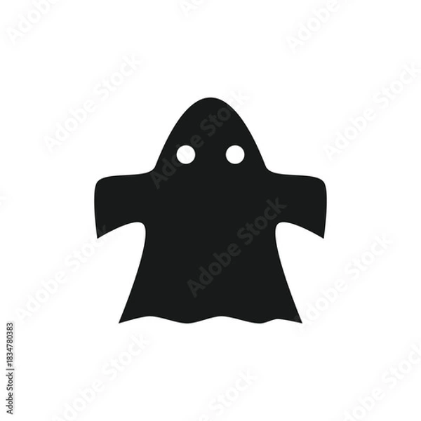 Fototapeta Black ghost icon
