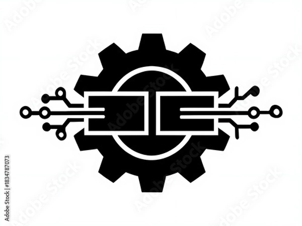 Obraz Network Technology Artificial Intelligence and Node Designs