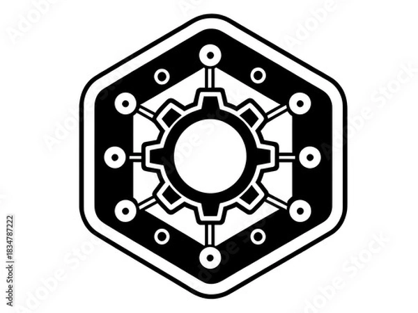 Obraz Network Technology Artificial Intelligence and Node Designs