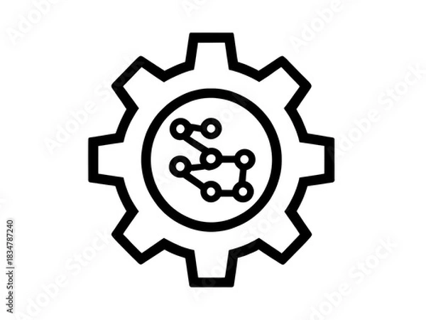 Obraz Network Technology Artificial Intelligence and Node Designs