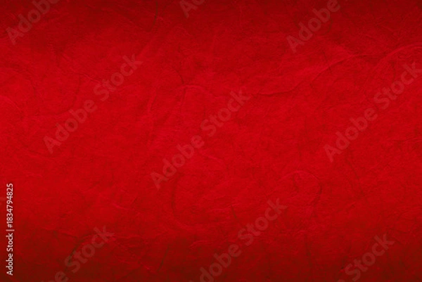 Obraz 模様が入った赤い和紙