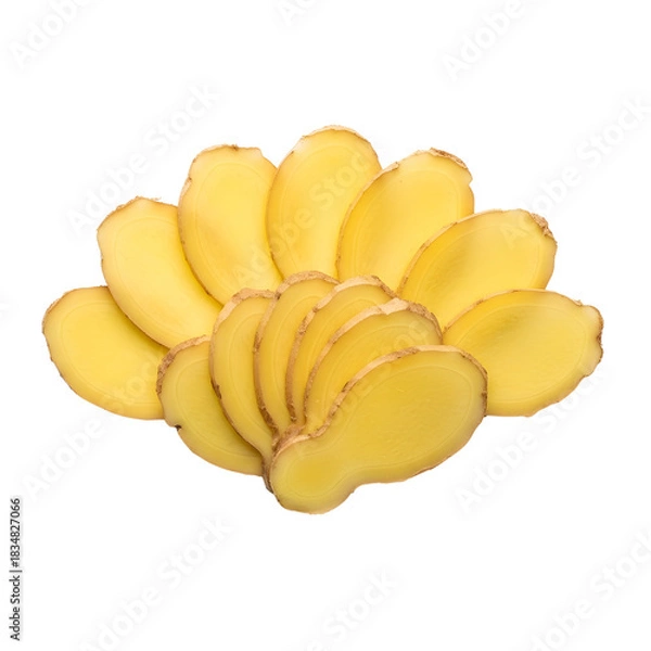 Fototapeta Ginger Slice Fan Shape