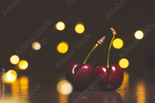 Obraz  cherry and lights