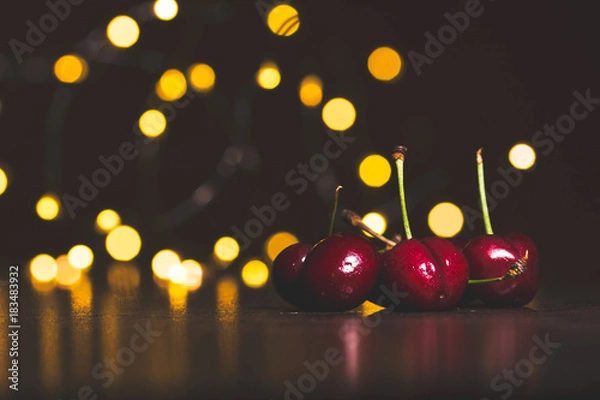 Obraz  cherry and lights