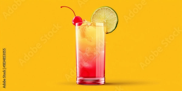 Obraz Vibrant Tropical Sunset Cocktail