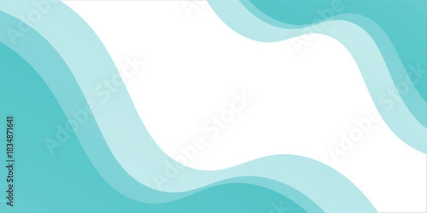 Fototapeta Refreshing shimmering water abstract background frame vector illustration material1