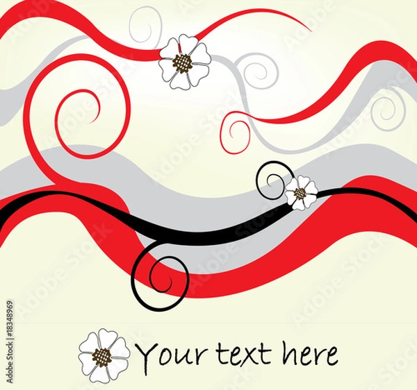 Fototapeta Floral background vector