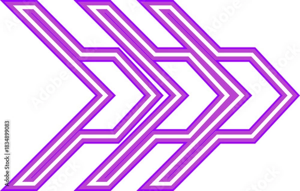 Fototapeta Neon Arrow Icon