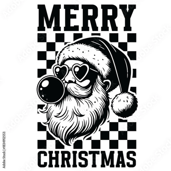 Fototapeta happy merry christmas card