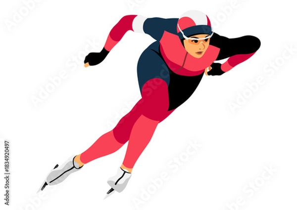 Obraz 女子スピードスケート選手
