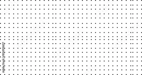 Obraz Dotted Grid Pattern Background — Minimal Halftone Dot Texture Vector