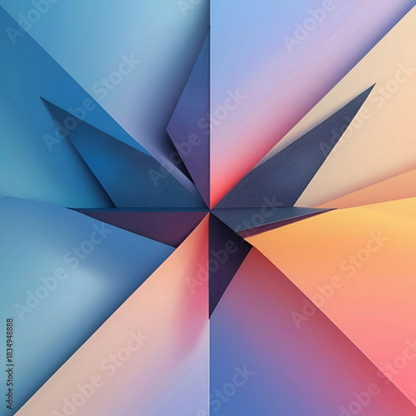 Fototapeta Gradient color palette with vector elements