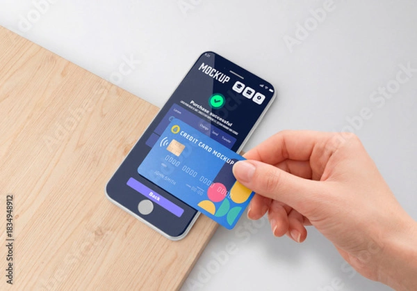 Obraz Credit Card Payment Mockup