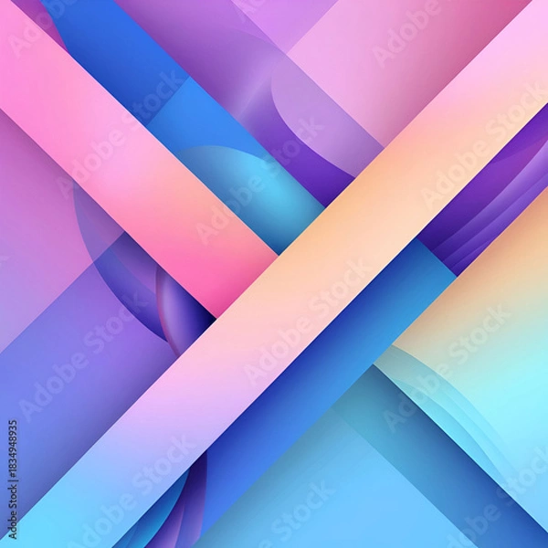 Fototapeta Gradient color palette with vector elements