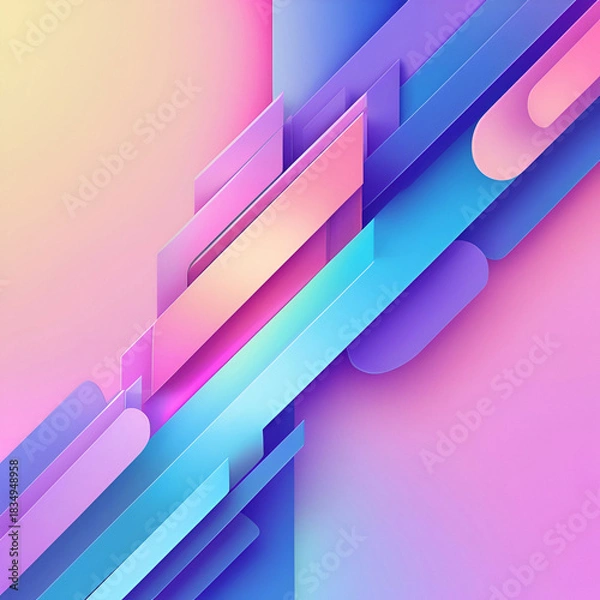Fototapeta Gradient color palette with vector elements