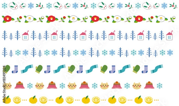 Obraz 冬の飾り線