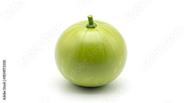 Fototapeta green cucumber isolated on white background