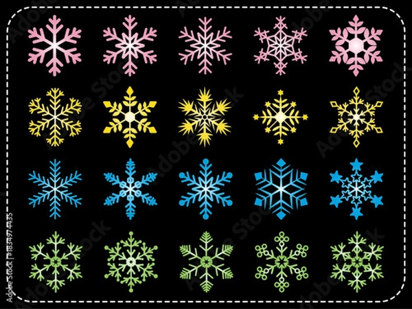 Obraz 冬■雪の結晶