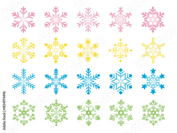 Obraz 冬■雪の結晶