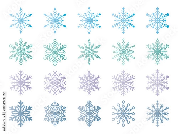 Obraz 冬■雪の結晶