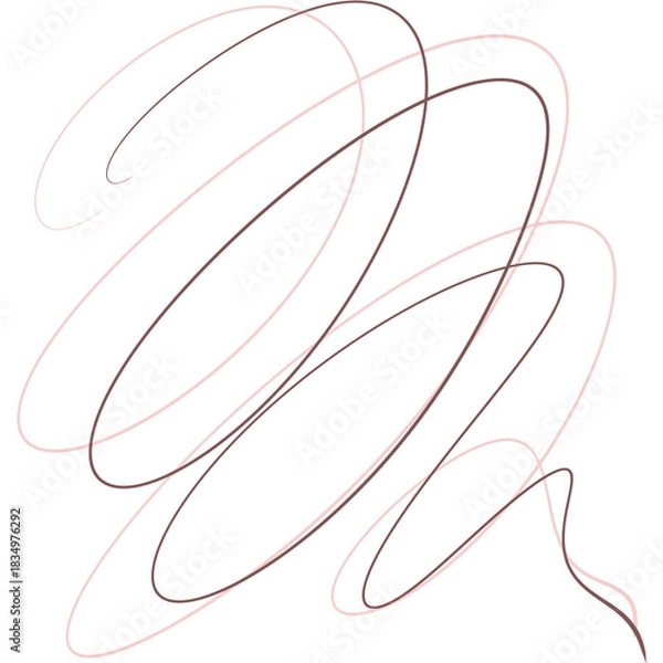 Obraz Aesthtetic line shape illustration