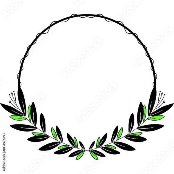 Obraz laurel wreath vector illustration