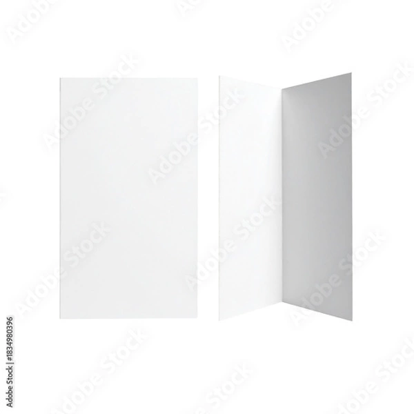 Fototapeta Blank Presentation Folder: clean and pristine presentation folder design