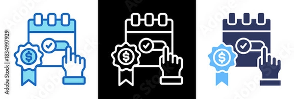 Obraz Subscription Model triplestyle icon