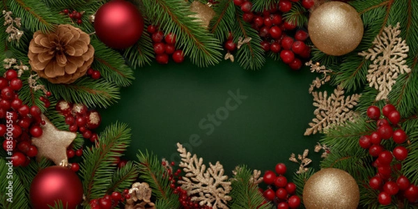 Fototapeta クリスマス, christmas, 冬, winter, 雪, snow, 雪の結晶, snowflake, ツリー, tree, クリスマスツリー, christmas tree, サンタ, santa claus, スノーマン, snowman, オーナメント, ornament, プレゼント, gift, ホリデー, holiday, かわいい, cute, 楽しい, fun, 模様, pa