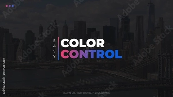 Fototapeta Gradient Title with Background 3