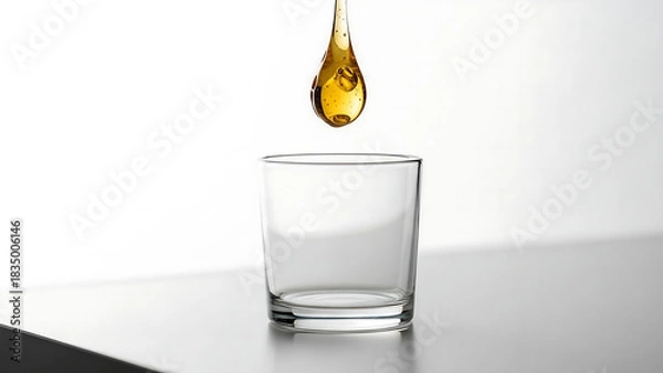 Obraz Salajeet natural food in glass, Salajeet drop in glass 