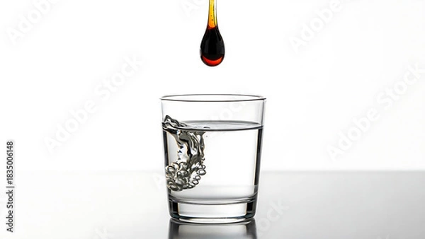 Obraz Salajeet natural food in glass, Salajeet drop in glass 