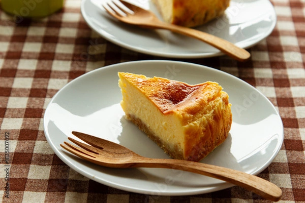 Fototapeta ベイクドチーズケーキ