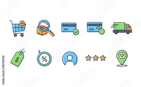 Obraz E-COMMERCE ICON PACK