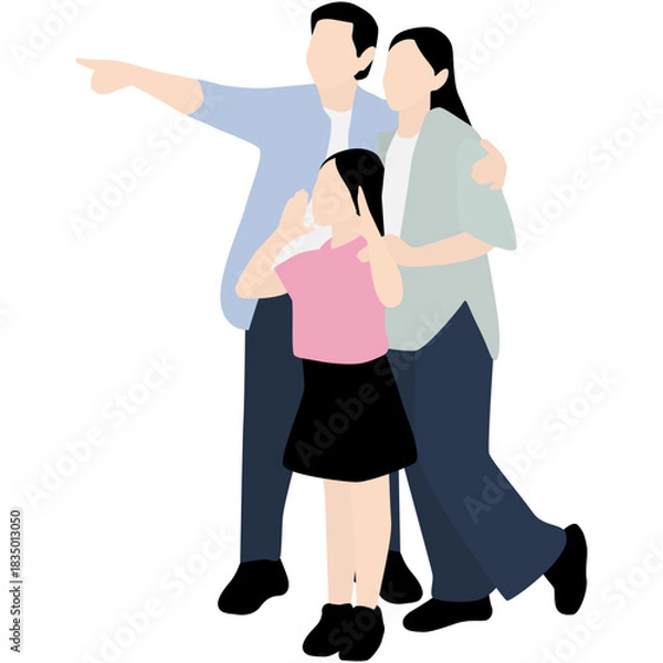 Obraz Family Illustration