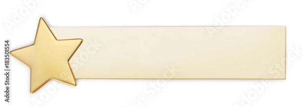 Obraz Gift card banner with gold star