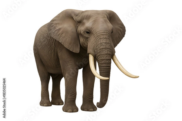 Obraz elephant isolated on white