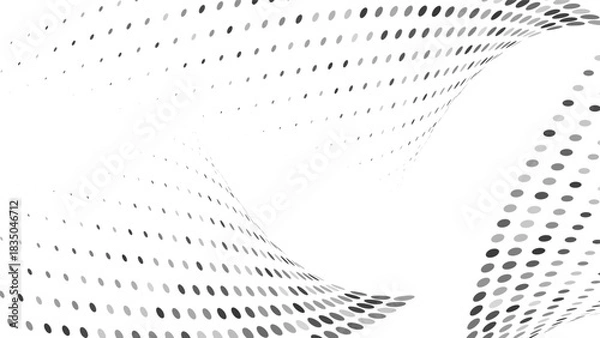 Fototapeta Abstract modern grunge background with halftone gradient and faded grit noise texture, black and white sand wallpaper, vector EPS 10