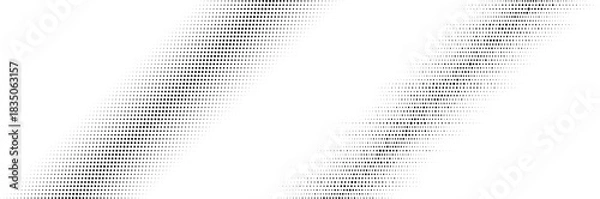 Fototapeta Halftone lines Set. Vector Stripe Collection. Halftone Circle Dots Gradient.