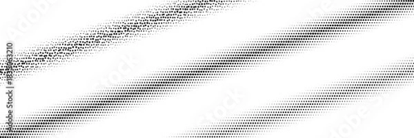 Fototapeta Halftone lines Set. Vector Stripe Collection. Halftone Circle Dots Gradient.