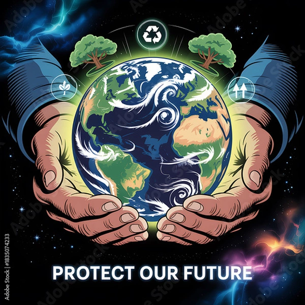 Obraz Protecting Our Planet A Global Responsibility
