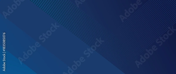 Fototapeta Modern abstract dark navy blue banner background. Vector abstract graphic elegant design banner pattern background template.